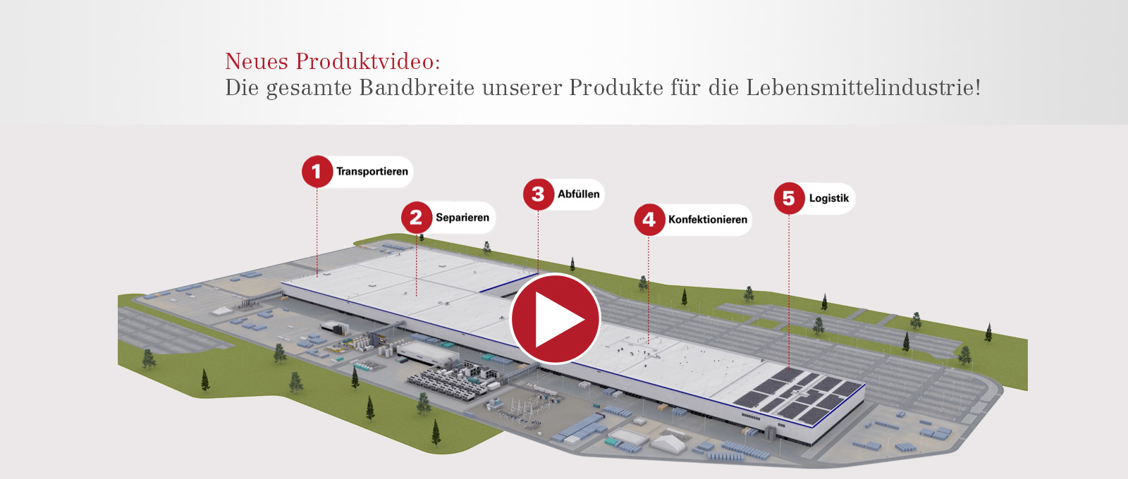 Neues Video: Bänder für die Lebensmittelindustrie
