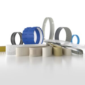 Zusammenstellung endloser Formar- und Saugbänder von Esband